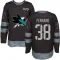 Black Men's Mario Ferraro Authentic San Jose Sharks 1917-2017 100th Anniversary Jersey