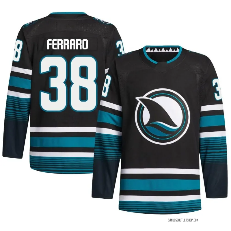 Black Men's Mario Ferraro Authentic San Jose Sharks Alternate Primegreen Jersey