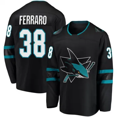 Black Men's Mario Ferraro Breakaway San Jose Sharks Alternate Jersey