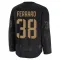 Black Men's Mario Ferraro Premium San Jose Sharks 2024 Military Appreciation Practice Jersey