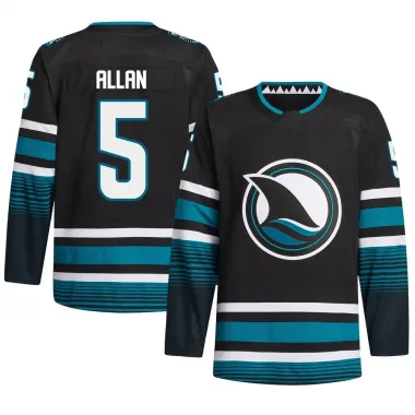 Black Men's Nolan Allan Authentic San Jose Sharks Alternate Primegreen Jersey