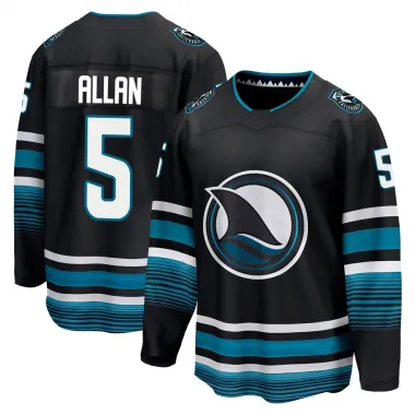 Black Men's Nolan Allan Breakaway San Jose Sharks Alternate Premier Jersey