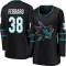 Black Women's Mario Ferraro Breakaway San Jose Sharks Alternate Jersey