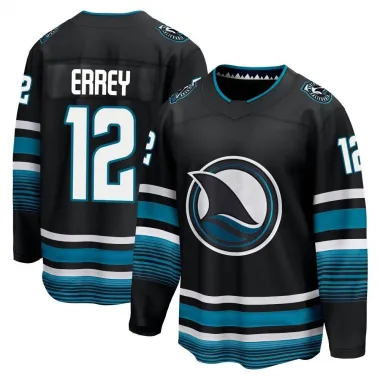 Black Youth Bob Errey Breakaway San Jose Sharks Alternate Premier Jersey