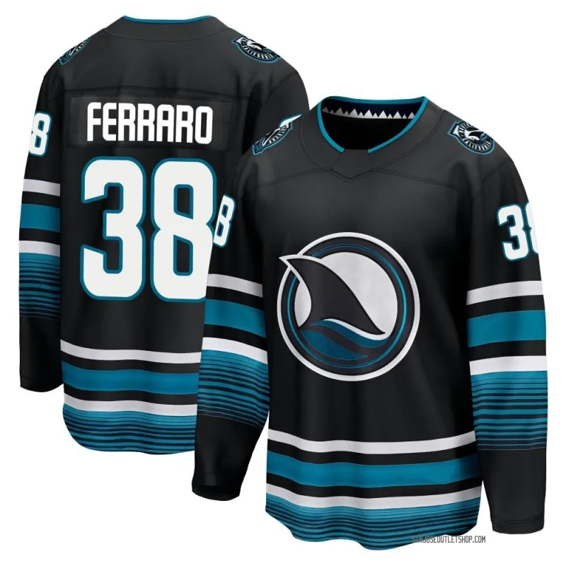 Black Youth Mario Ferraro Breakaway San Jose Sharks Alternate Premier Jersey