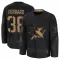 Black Youth Mario Ferraro Premium San Jose Sharks 2024 Military Appreciation Practice Jersey