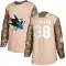 Camo Men's Mario Ferraro Authentic San Jose Sharks Veterans Day Practice Jersey