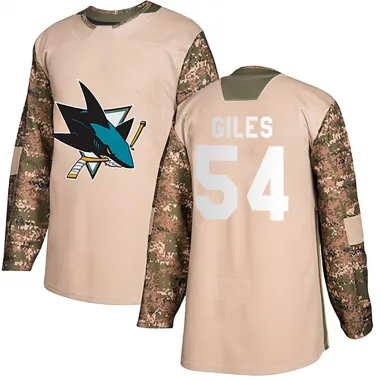 Camo Men's Patrick Giles Authentic San Jose Sharks Veterans Day Practice Jersey