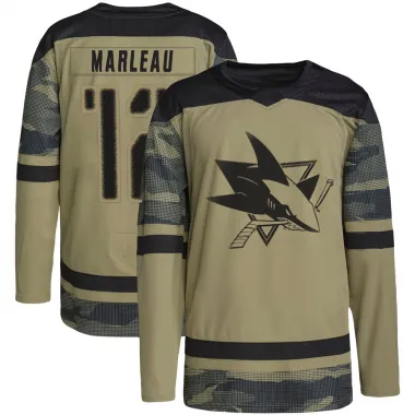 Camo Men's Patrick Marleau Authentic San Jose Sharks Military Appreciation Practice Jersey