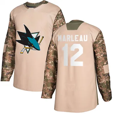 Camo Men's Patrick Marleau Authentic San Jose Sharks Veterans Day Practice Jersey