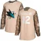 Camo Men's Patrick Marleau Authentic San Jose Sharks Veterans Day Practice Jersey
