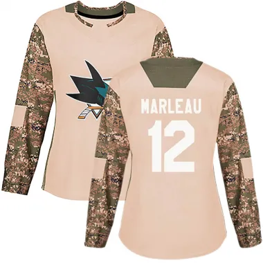 Camo Women's Patrick Marleau Authentic San Jose Sharks Veterans Day Practice Jersey