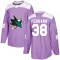 Purple Men's Mario Ferraro Authentic San Jose Sharks Hockey Fights Cancer Jersey