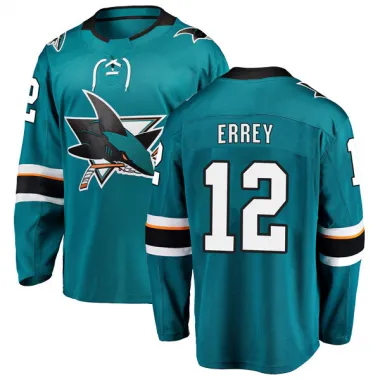 Teal Men's Bob Errey Breakaway San Jose Sharks Home Jersey
