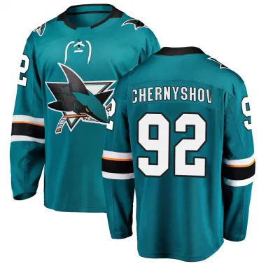 Teal Men's Igor Chernyshov Breakaway San Jose Sharks Home Jersey