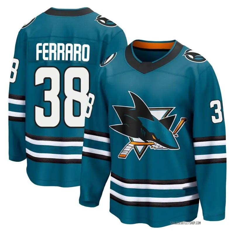 Teal Men's Mario Ferraro Breakaway San Jose Sharks Home 2nd Jersey