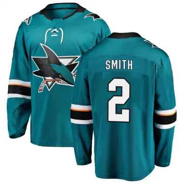 Teal Men's Will Smith Breakaway San Jose Sharks Home Jersey