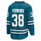 Teal Youth Mario Ferraro Breakaway San Jose Sharks Home 2nd Jersey
