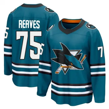 Teal Youth Ryan Reaves Breakaway San Jose Sharks Home 2nd Jersey