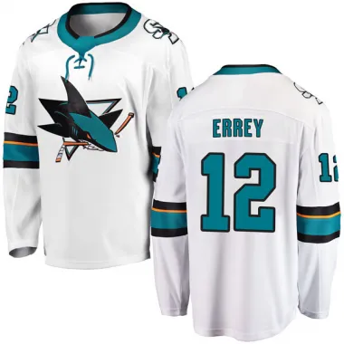 White Men's Bob Errey Breakaway San Jose Sharks Away Jersey
