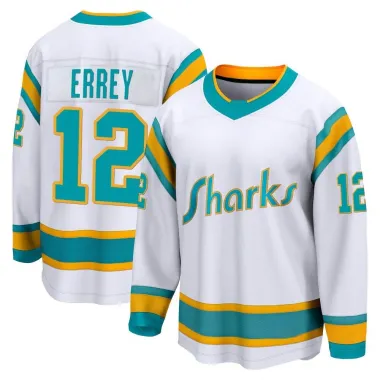 White Men's Bob Errey Breakaway San Jose Sharks Special Edition 2.0 Jersey