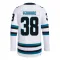 White Men's Mario Ferraro Authentic San Jose Sharks Away Primegreen Jersey