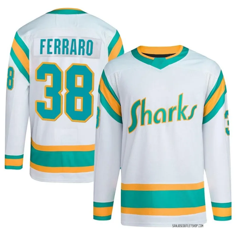 White Men's Mario Ferraro Authentic San Jose Sharks Reverse Retro 2.0 Jersey