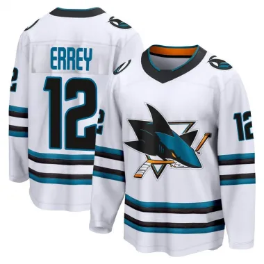 White Youth Bob Errey Breakaway San Jose Sharks Away 2nd Jersey