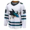 White Youth Mario Ferraro Breakaway San Jose Sharks Away 2nd Jersey